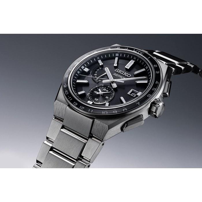Мужские часы Seiko Astron SBXY039, Солнечно-радиоуправляемые, Сделано в Японии, Полностью автоматический календарь, Мировое время, Синий циферблат, Чистый титан, Серебристый/Черный