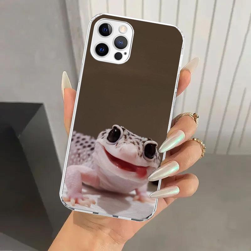 Lizards Geckos Phone Case for Iphone 17 Air 16 15 Plus 14 13 Mini 12 11 Pro Max 16E 7 8 SE 2020 Soft Funda Print Shell 16 15 14