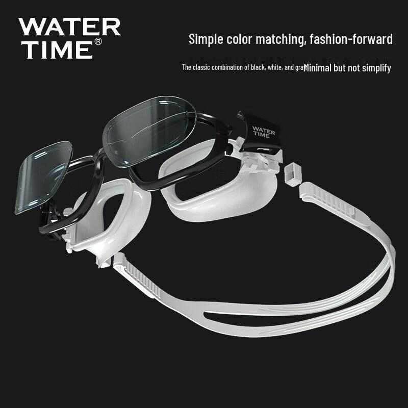 WATERTIME Anti-Fog HD Large Frame Swimming Goggles