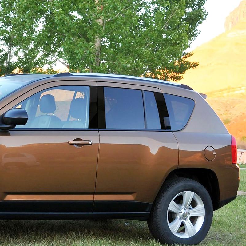 Car Window Center Pillar Decoration Sticker Fit For Jeep Compass 2008-2016 Exterior Ornament Accessories