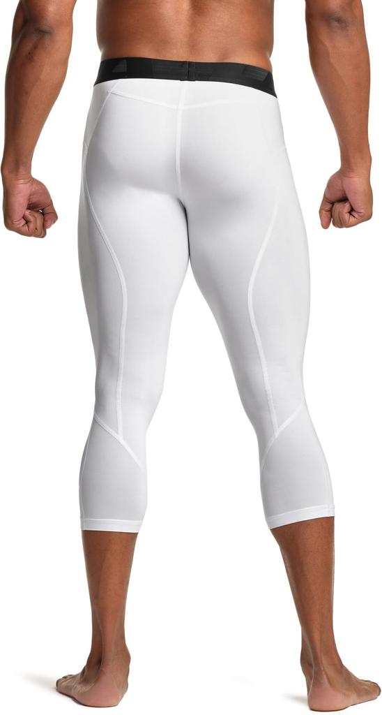 Tesla Length Sports Tights Capri Compression Running Gym Training JPB2 Men's 3/4 [UV Protection, Sweat-Wicking, Quick-Drying] Tights, Leggings,