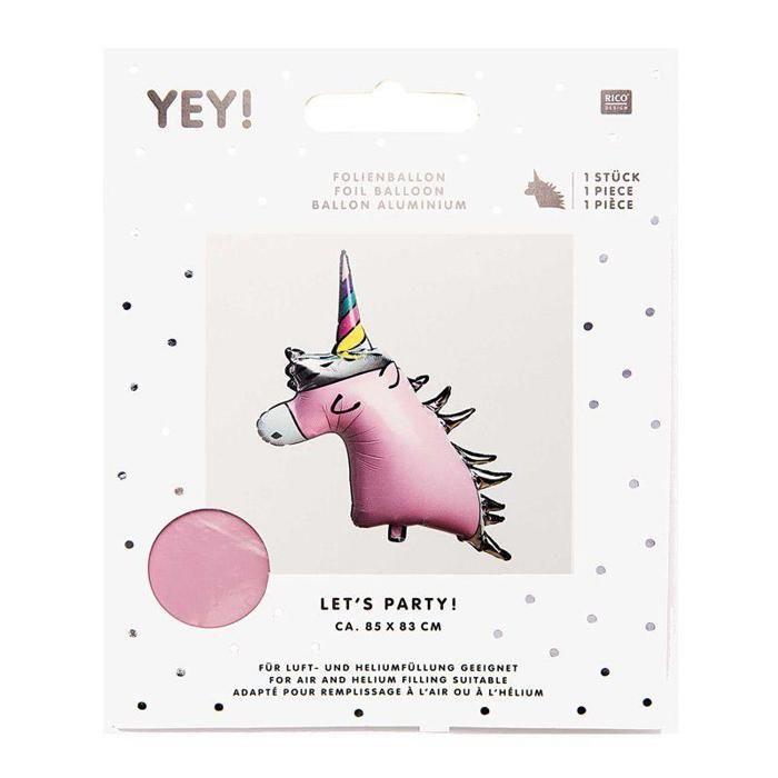 Ballon aluminium licorne