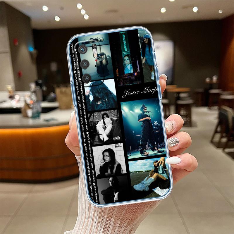 RE38 Jessie Murph Transparent Phone Case for Motorola Moto Edge 20 30 40 50 S30 Fusion Ultra Pro Neo Lite + G200 G23