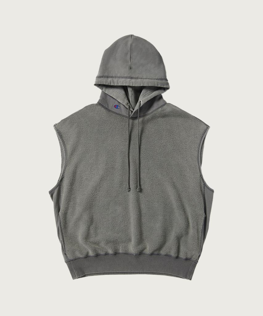 CHAMPION X N.Hollywood Reversible Hooded Sleeveless Dark Grey