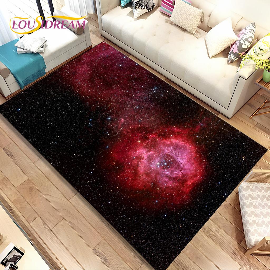 Коврик Galaxy Universe Space Stars, ковер для дома, гостиной, спальни, дивана, коврик для двери, детский нескользящий напольный коврик HD