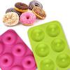 6-Cavities Silicone Donut Mold Donut Cake Baking Tray Doughnuts Mould
