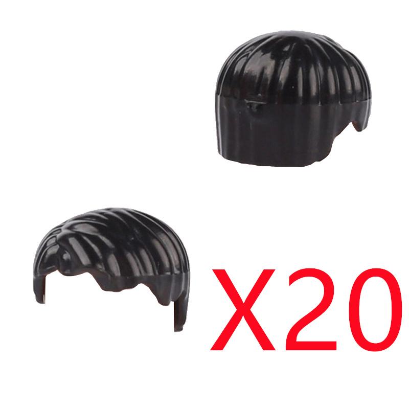 MOC Городские строительные блоки Части тела фигурок Креативные аксессуары Длинные волосы Коричневые Черные Золотые Мини-кирпичики Совместимая игрушка Подарок k030