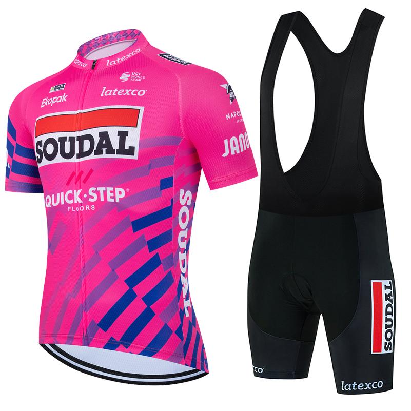 2025 SOUDAL Quick Step Велосипедные комплекты одежды Велосипедная одежда для MTB С короткими рукавами Велосипедная одежда Ropa Ciclismo Hombre Maillot
