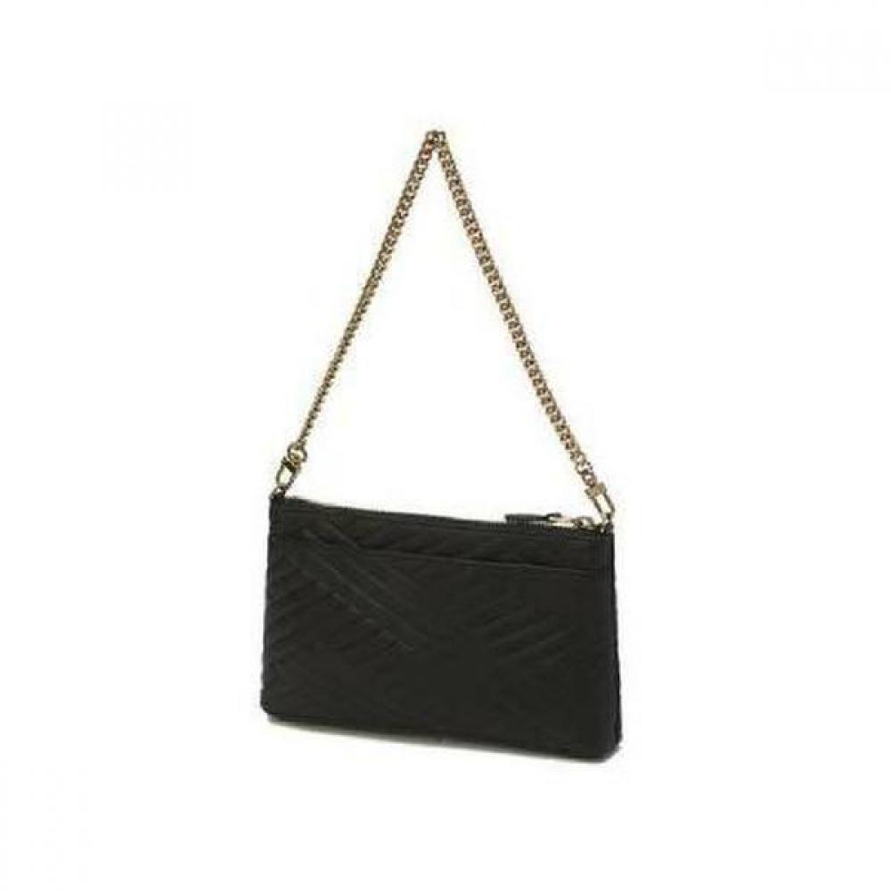 Daks Black Quilted Leather Dd Logo Shoulder Bag Dcwa2f279bk