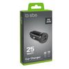 Power Delivery USB-A USB-C 25W Car Charger - Black