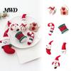 Festive Home Party Supplies Christmas Felt Ornament, Handmade Wool Santa Candy Cane House Soft Woolen Decorations for Kids Snowman Hanging Holiday