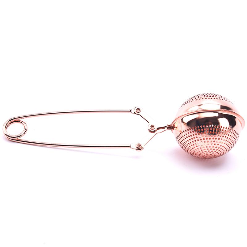 1 шт., заварочный чайник из нержавеющей стали, сферический ситечко для чая, фильтр для специй, ручка, чайный шарик