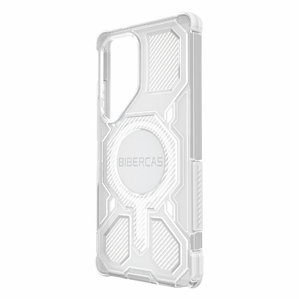 BIBERCAS J-16 Transparent Series For Samsung Galaxy S25 Ultra Case Compatible with MagSafe TPU+PC Phone Cover