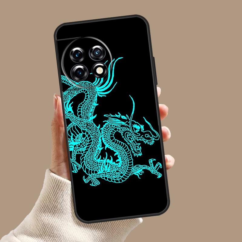 Древний японский чехол с драконом для OnePlus Nord 5 CE 3 4 Lite N20 N30 OnePlus 15 13 12 11 10T 13T 13R 8 9 10 Pro