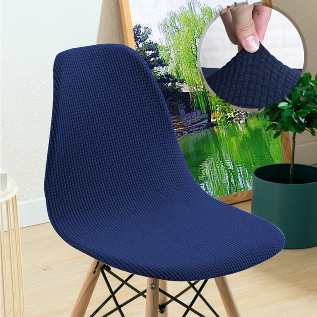 Eames Chair Cover Waffle Knit Minimalist Dining Office Chair Slipcover Non-Slip Seat Covers Universal Fit