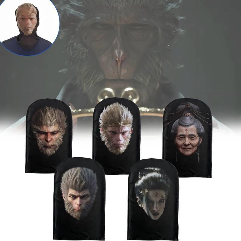 Многофункциональная маска на голову Black Myth Wukong, стильное покрытие лица Сунь Укуна для вечеринок