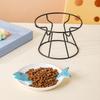 Ceramic Pet Food Water Bowl Cute Raised Pet Feeder Easy To Clean Pet Food Dispenser  Pet Supplies