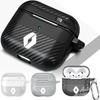 Кейс для наушников из углеродного волокна Чехол для Bluetooth-гарнитуры Для Airpods 1/2/3/4/Pro Для Renault Megane RS Clio ZOE Captur Twingo Kangoo XX1