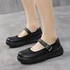 Fashion Women's Mary Jane Shoes 2024 Autumn Shallow Thick Sole Casual Shoes for Women Sneakers Outdoor Buckle Big Size 42 Women's Shoes