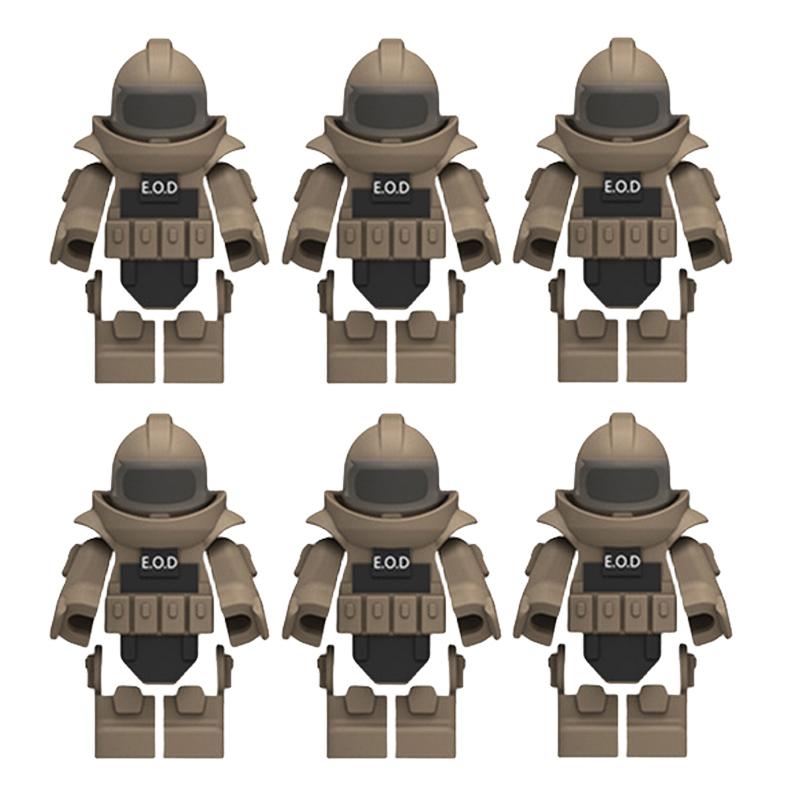 Военный спецназ MOC Строительный блок SWAT Призрачные коммандос Фигурки Полицейские солдаты Армейское оружие Детская игрушка Подарок B152