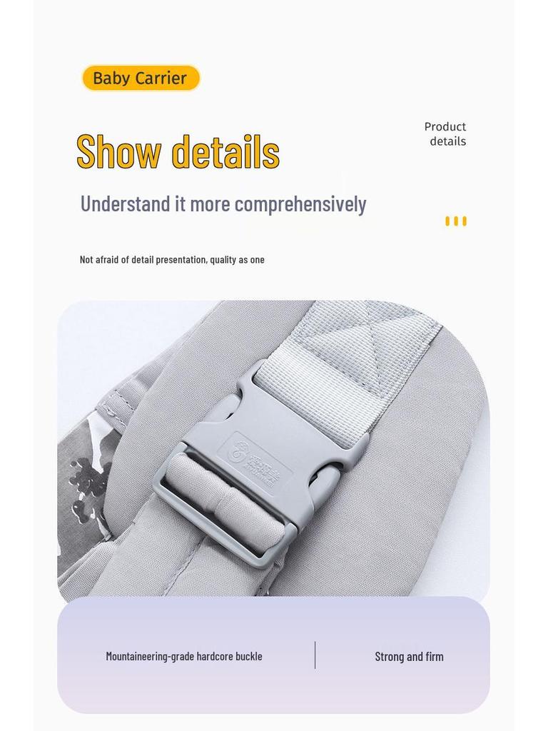 Multifunctional Newborn Baby Carrier Sling - Hands-Free Horizontal Hold for Outings