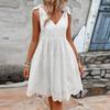 Платья для женщин Летнее свободное платье без рукавов Струящееся повседневное платье