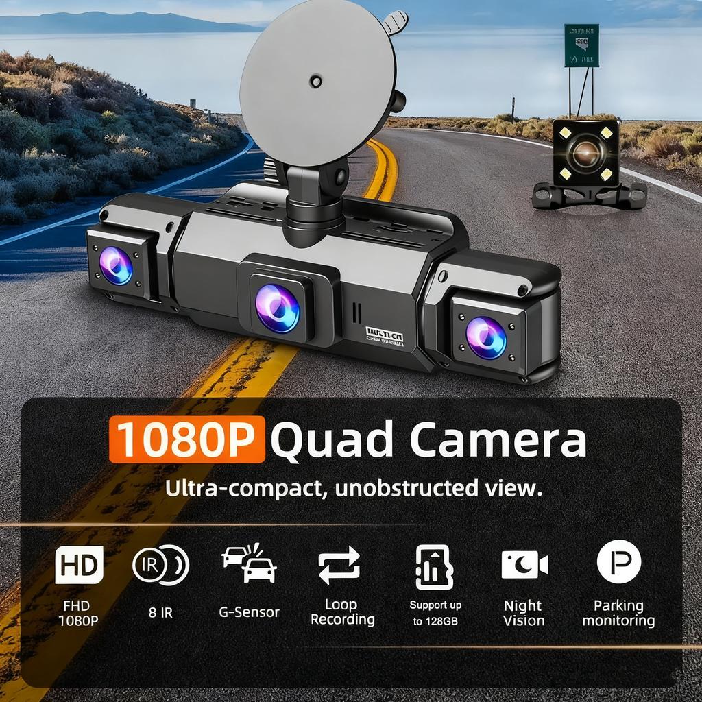 360° видеорегистратор автомобильная камера запись wifi беспроводная веб-камера видеорегистратор 1080P 24 Парковка 4-канальный Автомобильный черный ящик