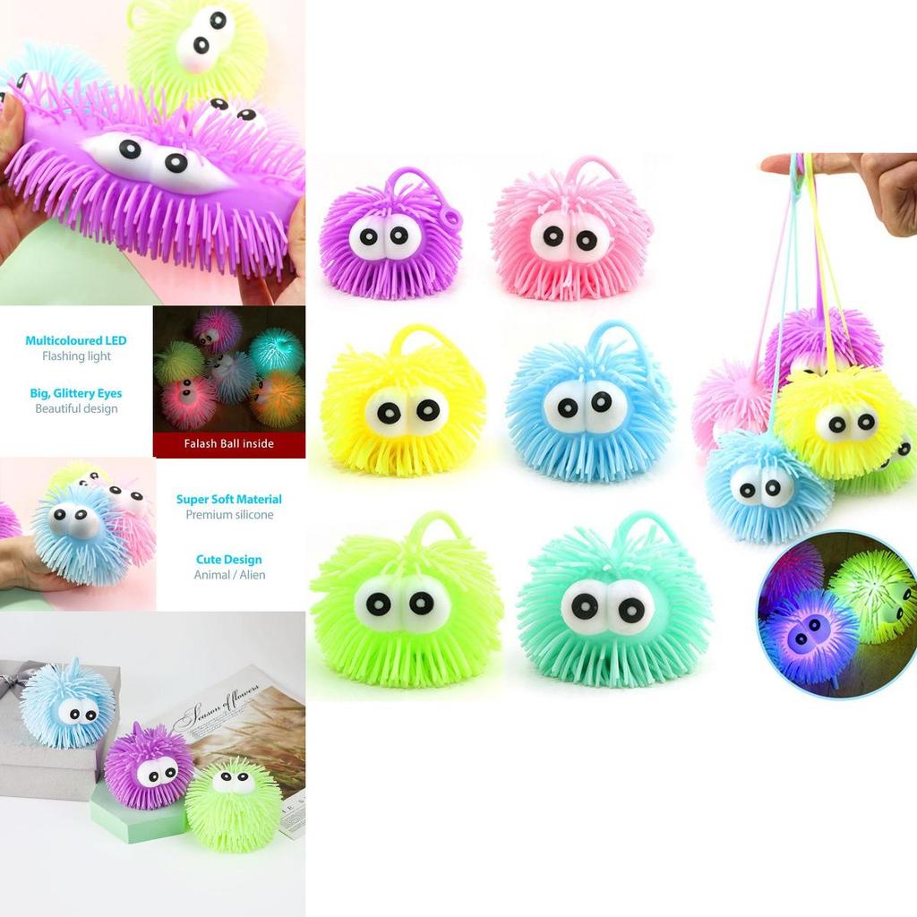 Silicone Alien Jellyfish Stretchy Puffer Ball That Glows For Party Favors