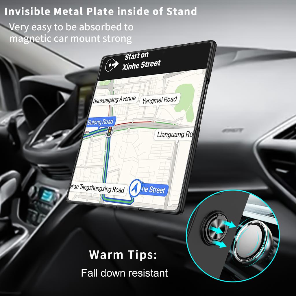 Чехол-подставка для ПК для Samsung Galaxy Z Fold 7 5G Fold7 Fold 6 5 4 3 2 Fold6 Fold5 Fold4 Fold3 Fold2 Противоударные чехлы