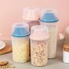 Transparent Plastic Kitchen Storage Jars - Airtight for Fresh-Keeping of Milk Powder and Grains