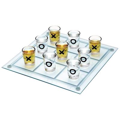 Коробка для игры Tic Tac Toe с стрелялками 9 рюмок