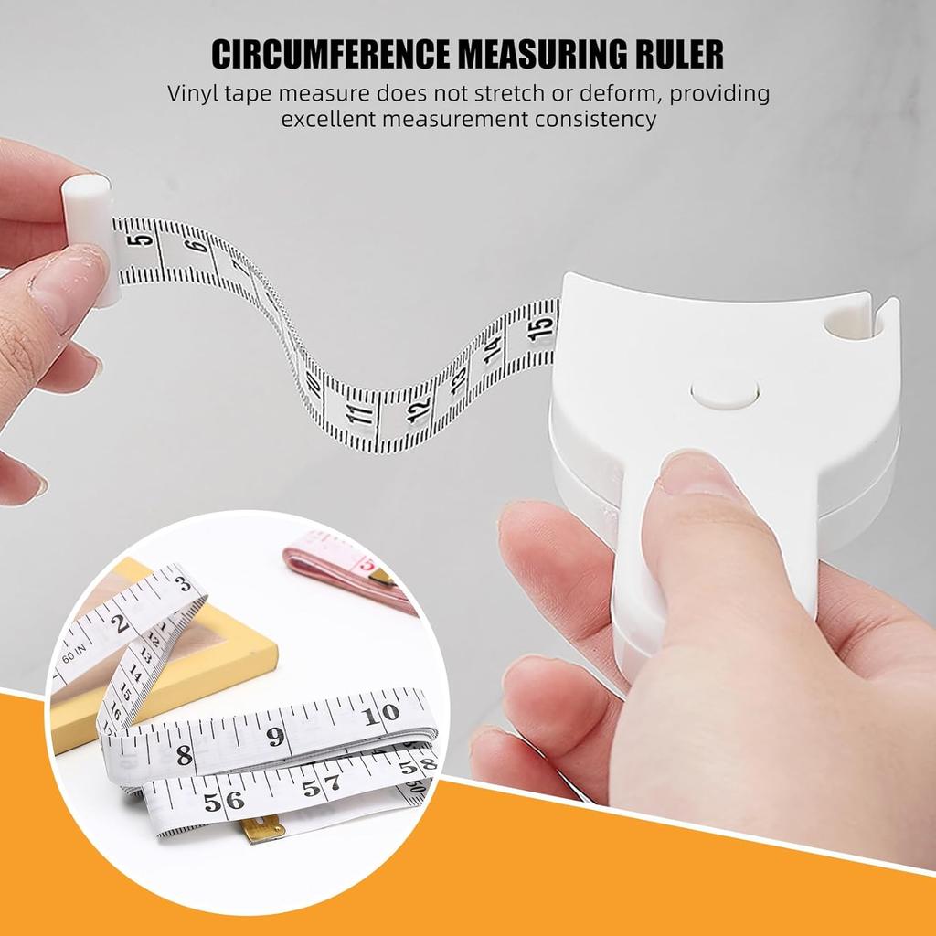 Automatic Telescopic Tape Measure Body Measuring Tape Sewing Ruler Tools Centimeter Tapes For Body Meter Measure White Tools