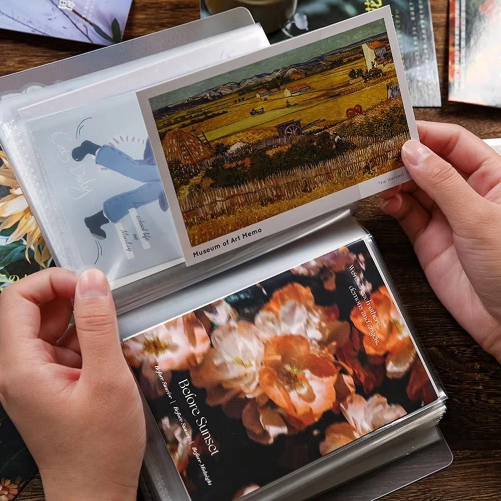 Simple 40 Pages/book Pocket Album Book A6 PP Photo Album Large Capacity Transparent Decorative Book Photo Postcard Organizer