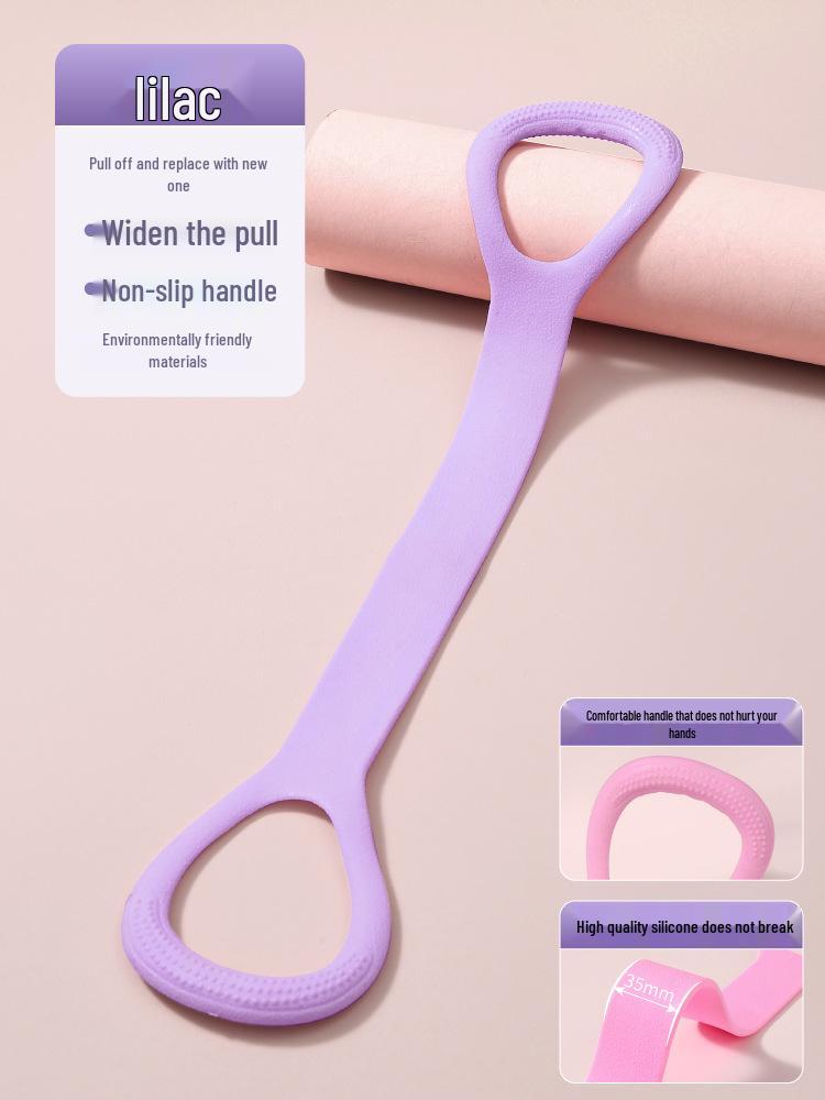 Women's Figure 8 Resistance Band for Back and Shoulder Exercises - Open Back Stretching, Slimming, and Yoga Fitness Tool with Thickened Elastic.