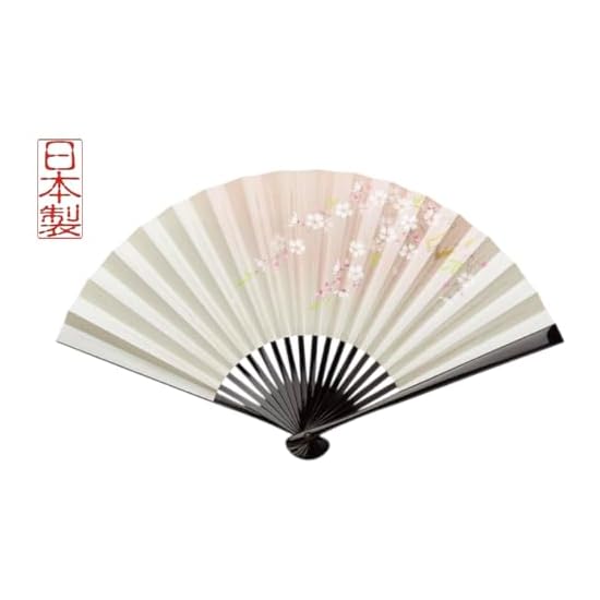 Kyoto Folding Fan, Cherry Blossom, Made in Japan, Hand-painted, Women's Fan, Kyoto, Ladies', Paper F