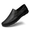 Mens Shoes Leather Casual Shoes Fashion Sneakers Men Loafers Breathable Slip On Moccasins Driving Shoes for Male Plus Size 37-47