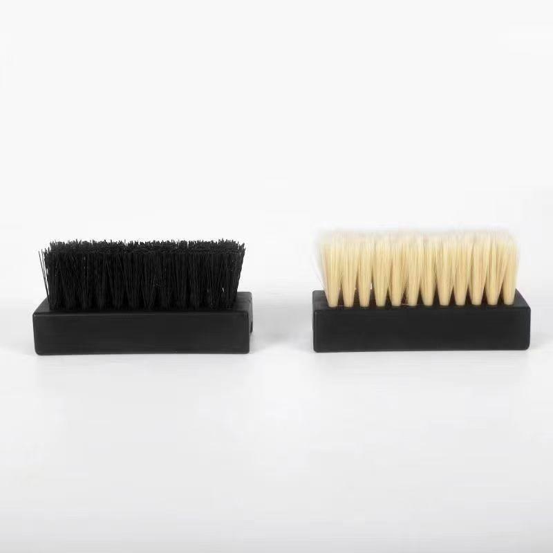 Coconut & Horsehair Sneaker Brush - Soft & Hard Bristles for Gentle, Effective Shoe Cleaning