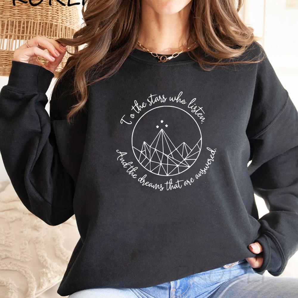 Velaris City of Starlight Sweatshirt Sarah J Mass Hoodie Night Court Sweatshirts Unisex Long Sleeve Pullovers