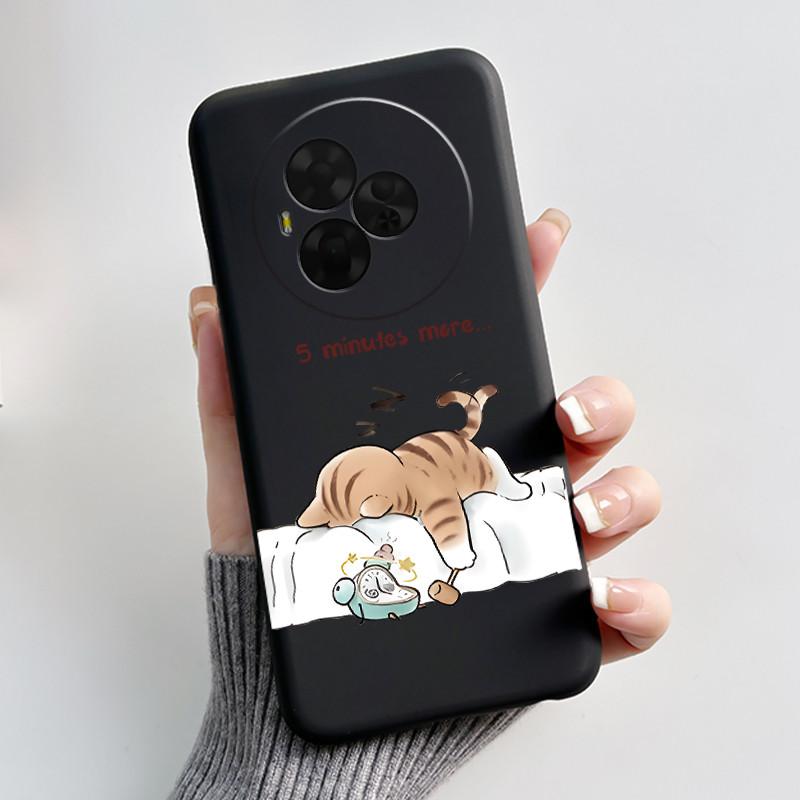 Новый Мягкий Черный Чехол для TCL NxtPaper 60 Ultra Зеленый с Рисунком Мультяшного Кролика Ударопрочный Чехол для TCL Ion X/TCL Ion V