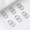 10 шт. 20 шт. Застежки-крючки для ожерелий из нержавеющей стали формы W, S, Фурнитура для изготовления украшений своими руками, Аксессуары для браслетов, Оптовая продажа