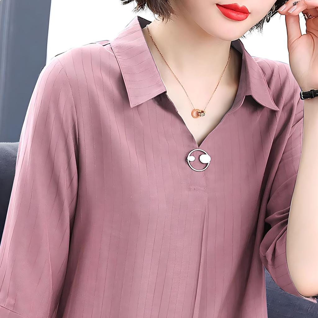 Летние женские рубашки с коротким рукавом, винтажные однотонные длинные свободные женские блузки, повседневный женский топ M-5XL