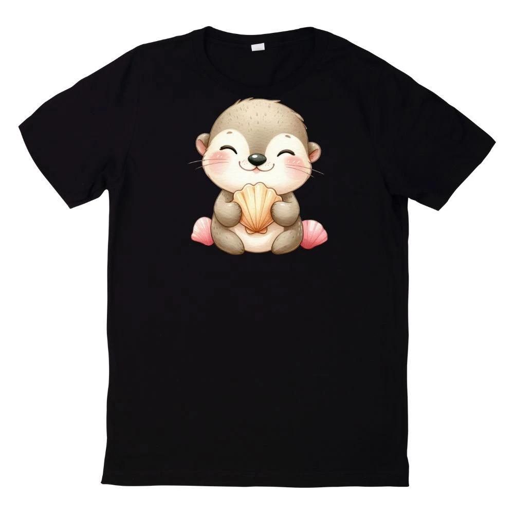 T-Shirt Niedliches Kawaii Otter Motiv