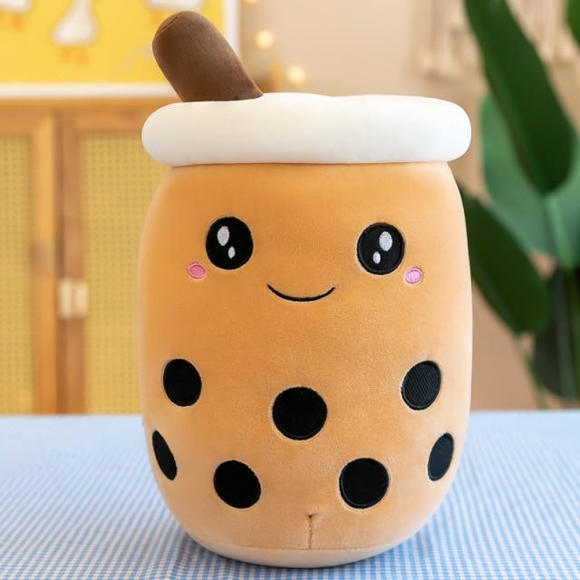 Симпатичная плюшевая игрушка Боба, мягкая плюшевая Peluche Bubble Tea, плюшевая подушка для объятий со вкусом яблока и клубники, шарики, подушка для чашки чая Bubo