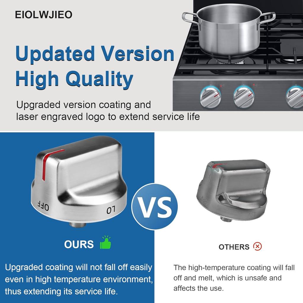 DG94-02141A для ручек газовой плиты Samsung, DG94-02141 Замена ручки плиты для детали Samsung DG94-02141D AP7012782 PS16554212, Подходит к номеру плиты