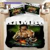 Rambo First Blood Part Ii Threepiece Set 1 Duvet Cover 2 Pillowcase Without Core Duvet Cover And Pillowcase Bedding Set Soft And Comfortable