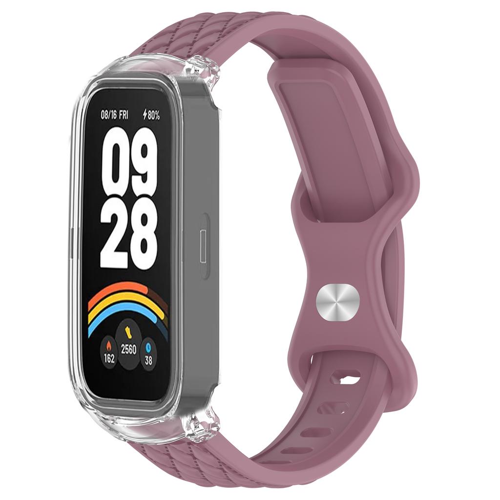 Чехол+Ремешок для Xiaomi mi band 9 8 active умные часы аксессуары sprot Силиконовый браслет correa ПК корпус Чехол для Redmi band 2 3
