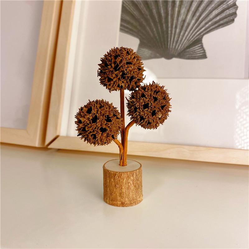 Forest style pine cone desktop decoration Wabi Sabi style pure handmade DIY