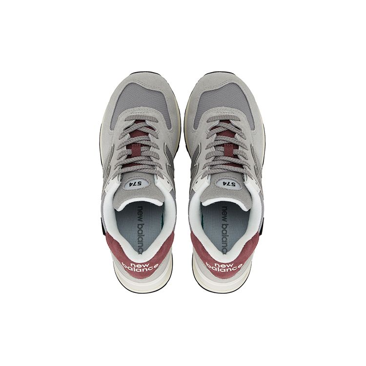New Balance 574 Arctic Grey Maroon Unisex Sneakers U574KBR