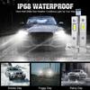 Aluminum Silver LED Headlight Super Bright Automobile Headlamp Fog Lamps  Automobile Front