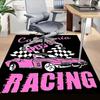 1pc California Speed 98 Racing Home Office, Durable Polyester Floor Mat with Easy, Office Decor, Urban Style, Nonslip Backing